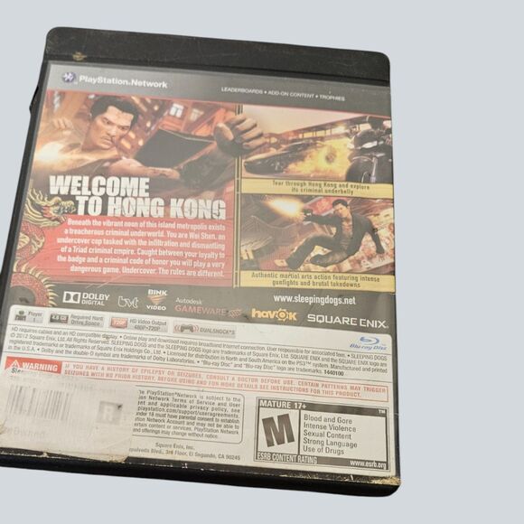 PS3 Sleeping Dogs Video Game -_ ITEM #3625 - Picture 4 of 4